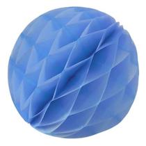 Enfeite de Papel Globo 13cm Azul Claro - 1 Un