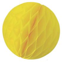 Enfeite de Papel Globo 21cm Amarelo Claro - 1 Un