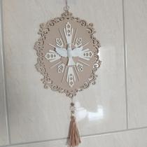 Enfeite de Parede Divino Espirito Santo adornos, escapulário, presente Religioso, Decoração Católica, Fé 27cm