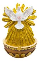 Enfeite De Parede Imagem Espírito Santo Com Pia - 19cm Enfeite De Parede Imagem Espírito Santo Com Pia - 19cm