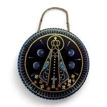 Enfeite de Parede Nossa Senhora Aparecida Porcelana 16 cm