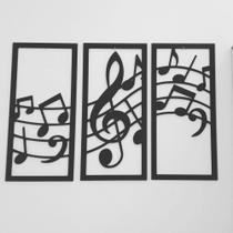 Enfeite de parede notas musicais