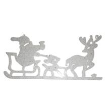 Enfeite De Parede Papai Noel Rena Com Trenó Bivolt C/Led