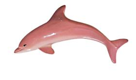 Enfeite De Parede Peixe Boto ROSA GOLFINHO Pequeno de Resina Enfeite De Parede Peixe Boto ROSA GOLFINHO Pequeno de Resina