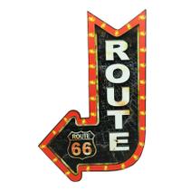 Enfeite de Parede Quadro Seta Route 3D Decoração 28x45 Mdf 6mm Madeira