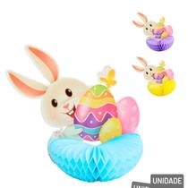 Enfeite De Páscoa Coelho 34X24Cm Sanfonado Color