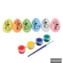 Enfeite de Páscoa Ovos Para Pintar Tinta 11 Peças - Tudo em Caixa Enfeite de Páscoa Ovos Para Pintar Tinta 11 Peças - Tudo em Caixa