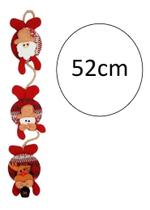 Enfeite De Pendurar Figuras Natalinas Tecido Com Guizo 52 Cm Enfeite De Pendurar Figuras Natalinas Tecido Com Guizo 52 Cm