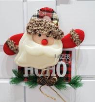 Enfeite De Pendurar Na Maçaneta Porta Papai Noel Placa Ho Ho - L&E Enfeite De Pendurar Na Maçaneta Porta Papai Noel Placa Ho Ho - L&E
