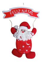 Enfeite De Pendurar Papai Noel Placa Feliz Natal