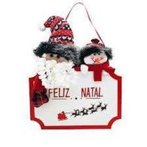 Enfeite De Pendurar Placa Feliz Natal Cabeça Papai Noel E Bo - CAMPINEIRA Enfeite De Pendurar Placa Feliz Natal Cabeça Papai Noel E Bo - CAMPINEIRA