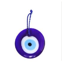 Enfeite de porcelana azul olho grego