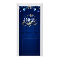 Enfeite de Porta Capa Decorativa Natalina com Elástico Tecido Helanca 87x213cm