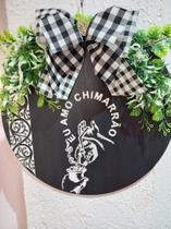 Enfeite de Porta "eu amo chimarrão"