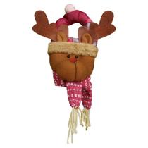Enfeite De Porta Natal Rena Feltro 32cm Enfeite De Porta Natal Rena Feltro 32cm