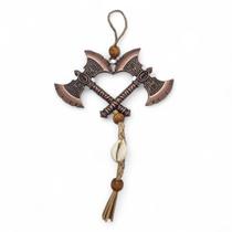 Enfeite de Porta Orixá Xangô Força Proteção Espiritual 26 cm