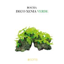 Enfeite de resina soma rocha deco xenia verde