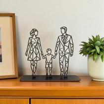 Enfeite de Sala Na Base Família Geométrico Mdf Decoração Enfeite de Sala Na Base Família Geométrico Mdf Decoração