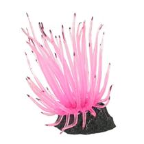 Enfeite de silicone soma anemona long tentacle rosa