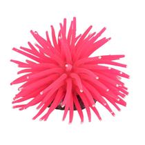 Enfeite de silicone soma anemona short rosa 11 cm