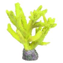 Enfeite de silicone soma coral acropora porites amarela