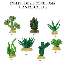 Enfeite de silicone soma planta cactus 04