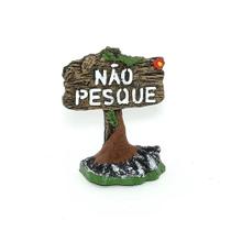 Enfeite Decoração De Aquário Placa Não Pesque Fragata Enfeite Decoração De Aquário Placa Não Pesque Fragata