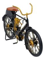 Enfeite Decoração Retrô Bicicleta Antiga Preta - 26cm - Tascoinport
