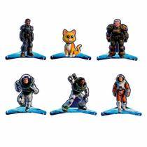Enfeite Decorativo 06 Displays Totens de Mesa Lightyear Disney