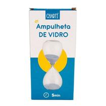 Enfeite Decorativo Ampulheta De Vidro 5 min