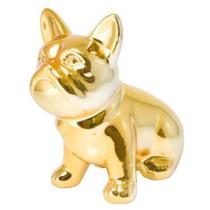 Enfeite decorativo Cachorro Bulldog 13cm Dourado - Dünne It - Ponte