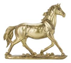 Enfeite Decorativo Cavalo Dourado Decoração Rack - 25cm Enfeite Decorativo Cavalo Dourado Decoração Rack - 25cm