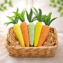 Enfeite Decorativo Cenourinhas Cenoura Páscoa 14cm Kit 40pçs Enfeite Decorativo Cenourinhas Cenoura Páscoa 14cm Kit 40pçs