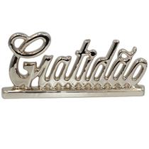 Enfeite Decorativo Ceramica Gratidão Decoração Casa Luxo