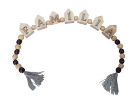 Enfeite Decorativo Cordão De Mesa Escrita Família Enfeite Decorativo Cordão De Mesa Escrita Família