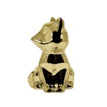 Enfeite Decorativo de Cerâmica Metalizada Raposinha Elegante Enfeite Decorativo de Cerâmica Metalizada Raposinha Elegante
