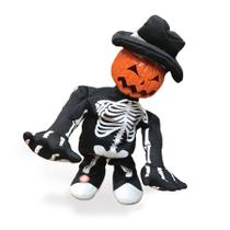 Enfeite Decorativo de Halloween - Abóbora Pierre com Som, Luz e Movimento - 30cm - 1 unidade - Cromus - Rizzo