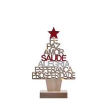 Enfeite Decorativo de Natal Árvore de Desejos Acende 18cm