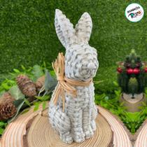Enfeite Decorativo de Pascoa - Coelho com Laço - 20cm - 1 unidade - Rizzo Enfeite Decorativo de Pascoa - Coelho com Laço - 20cm - 1 unidade - Rizzo