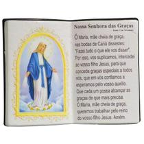 Enfeite Decorativo Em Resina Livro Nossa Senhora Das Graças