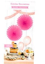 Enfeite Decorativo Estrelas Com 2 Unidades Rosa Enfeite Decorativo Estrelas Com 2 Unidades Rosa
