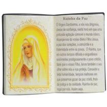 Enfeite Decorativo Feito Em Resina Rainha Da Paz Livro