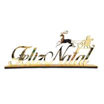 Enfeite Decorativo Feliz Natal Decoração de Luxo Elegante Natalino