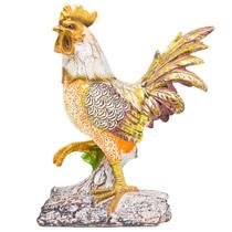 Enfeite Decorativo Galo Galinha Estatueta Resina Decoração Cozinha Mesa Estante Estatua