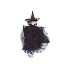 Enfeite Decorativo Halloween - Bruxa Cleo - Roxo - 1 unidade - Cromus - Rizzo