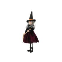 Enfeite Decorativo Halloween - Bruxa Clodine - Roxa - 1 unidade - Cromus - Rizzo