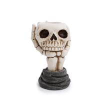Enfeite Decorativo Halloween - Castiçal Decorativo Mão com Crânio - 13cm - 1 unidade - Cromus - Rizzo Enfeite Decorativo Halloween - Castiçal Decorativo Mão com Crânio - 13cm - 1 unidade - Cromus - Rizzo