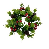 Enfeite Decorativo Mini Guirlanda Normandia 10cm Vermelho Enfeite Decorativo Mini Guirlanda Normandia 10cm Vermelho
