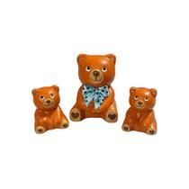 Enfeite Decorativo Miniatura Familia Urso Ursinho 3 Peças Enfeite Decorativo Miniatura Familia Urso Ursinho 3 Peças