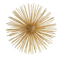 Enfeite Decorativo "Ouriço" em Metal Dourado 26x26 cm - D'Rossi